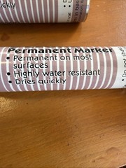 2 New Vintage Sanford Deluxe Permanent Markers No 10001 Heavy Duty Chisel Tip US