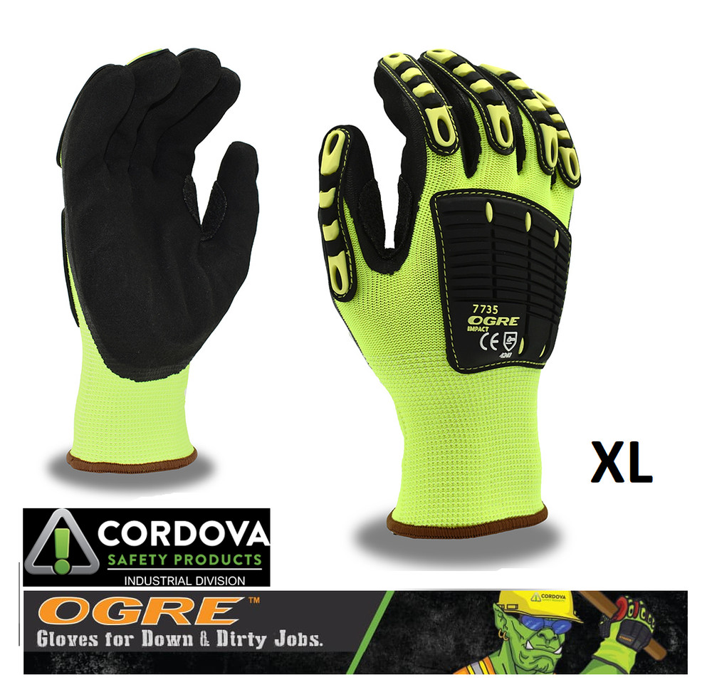 X-LARGE Impact Protective Oil Gas Field Glove Cordova OGRE 7735 XL (HR)