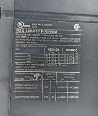 SND COMPACT NSX400F 3-POLE CIRCUIT BREAKER C40F32D400 US Free TAX
