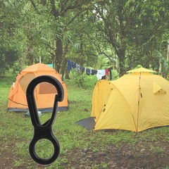 10pcs Plastic Snap Clip Hook Camping Carabiner Buckle Outdoor Tent Accessorie…
