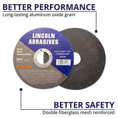 100 Pc 4-1/2″ x .040″ x 7/8″ Cut off Wheels Stainless Steel Metal Cutting Discs