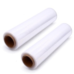 4 Rolls 18″ X 1500 FT Hand Stretch Plastic Film Shrink Pallet Wrap 80 Gauge
