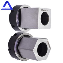 ER40 Hex + ER40 Square Collet Block Chuck Holder for CNC Lathe Engraving Machine