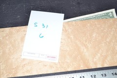 Birdseye Maple Raw Wood Veneer Sheet 5 x 31 inches 1/42nd thick 35138-88