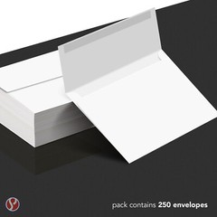 A7 Bright Color Invitation Square Flap Envelopes – 5 1/4 x 7 1/4″ – 250 Per Pack