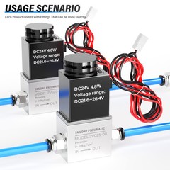 1/4 Inch Npt 24v 2 Position 2 Way Normally Closed Electric Solenoid Air Valve 2v