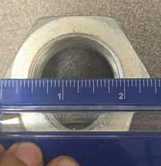 1-1/2″-12 SAE GRADE 5 ZINC PLATED HEX NUTS FINE THREAD PRICED PER PIECE *NOS*