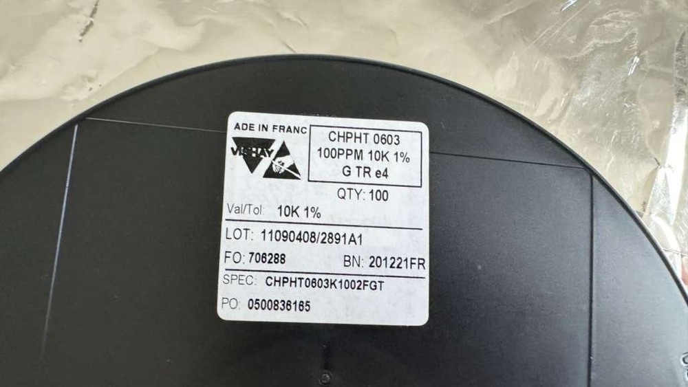 10x Of Vishay CHPHT0603K1002FGT High Temp Resistor_12.5mW 10K 1% 0603 Lot Of 10