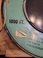 vintage 1940 PLASTOID CORP wire cloth insulated wire 18 gauge AWG TYPE 1000 FT