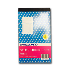 5 Pack: 3 part Carbonless Sales Order Books Receipt Form Invoice 50 Set 4.5×7.5