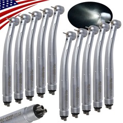 10 NSK Style DENTAL LED E-generator HIGH SPEED HANDPIECE 4-Hole PDM