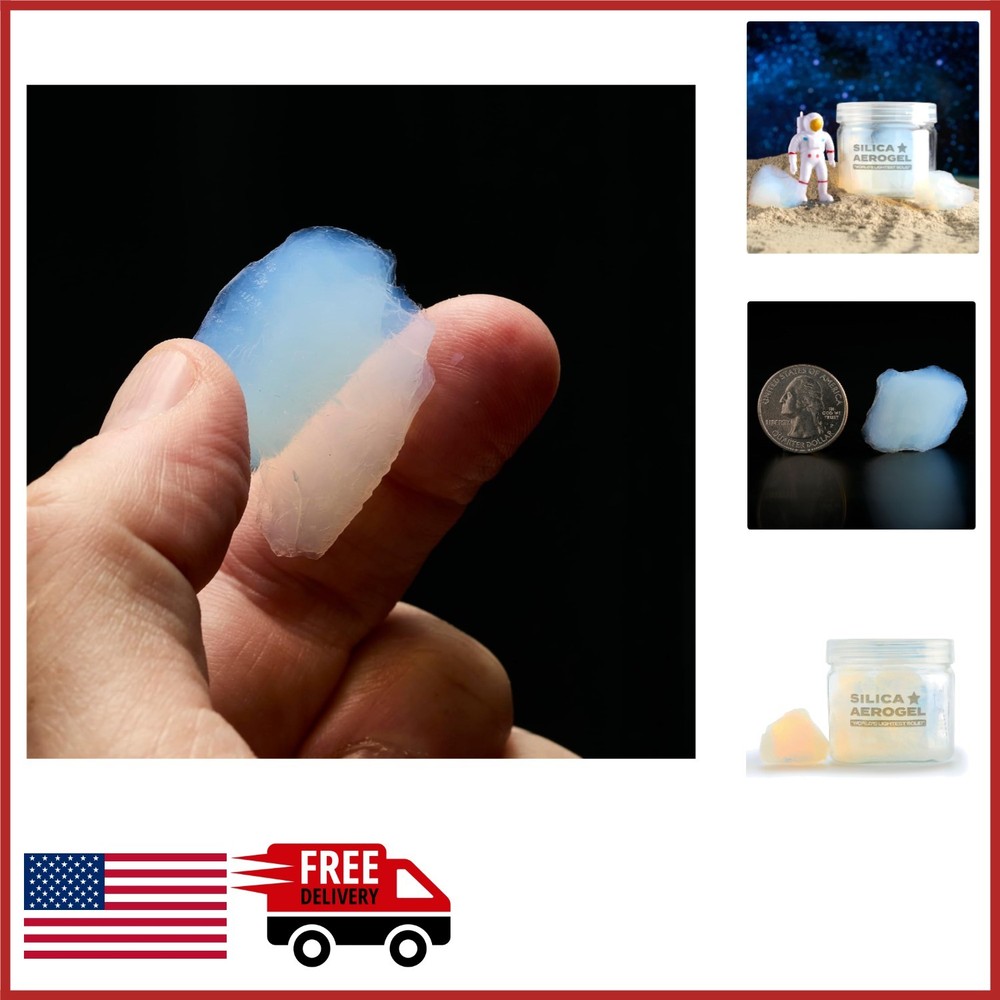 Aerogel Chunks NASA-Inspired Lightest Material High Purity Silica-Based