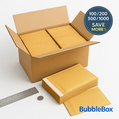 #0 6×10 Kraft Bubble Mailers Padded Envelopes Self-Seal Shipping Bags Bulk Packs