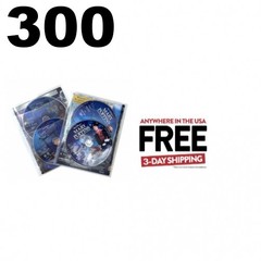 300 CheckOutStore Clear 2 Disc CPP Sleeves & DVD Booklet **1-3 DAYS