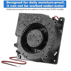 Moisture-Resistant 12V DC Cooling Fan – 4.72″ High Airflow for Multiple Uses