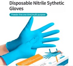 Nitrile Exam Gloves, Powder Free Medium, Blue. Case of 1,000