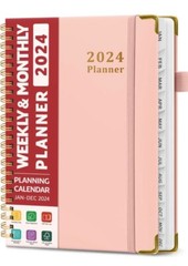2024 Planner. Weekly and Monthly Planner Spiral Bound, Jan 2024 – Dec 2024