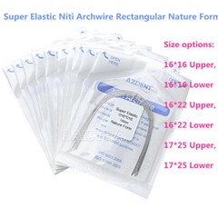 10X AZDENT Dental Super Elastic Niti Arch Wires Natural Form Rectangular Wires