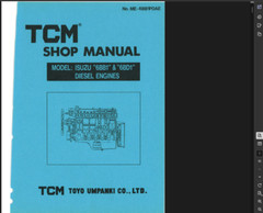 TCM FD40Z7 FORKLIFT SERVICE ENGINE REPAIR MANUALS PDF ON USB