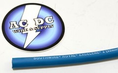 2 AWG EXCELENE WELDING BATTERY CABLE BLUE 600V MADE IN USA EPDM SOLAR LEAD 25′