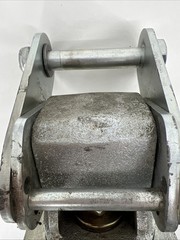 Larcaster Caster Wheel Assembly LC8651, 5×7 in Slotted Plate, Zerk Axle, L2012