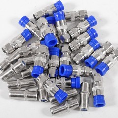 20Pcs F Type RG6 Compression Connectors Coaxial Cable Crimper Kit with Wire…
