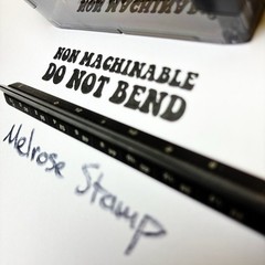Non Machinable Do Not Bend Rubber Stamp Black Ink Self Inking Ideal 4913