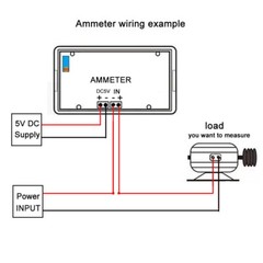 DC 200uA Red LED Digital Microampere Ammeter Panel Digit Current Meter 0-200uA