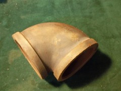 NOS 4″ Cast Iron Standard 90 Elbow Threaded Pipe Fitting ~ Aisle F