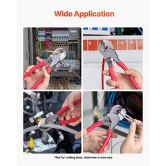 Uimoso High Leverage Cable Cutter 235 mm for Aluminum and Copper Wires