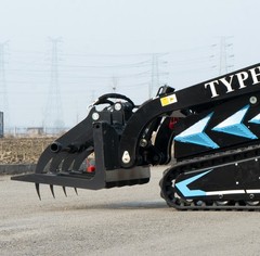 Heavy Duty Wood Grabber Attachment Fits with Mini Skid Steer TYPHON STOMP X1300