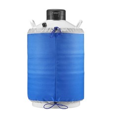 20L Aluminum LN2 Tank with 6 Canisters, Vacuum Insulated