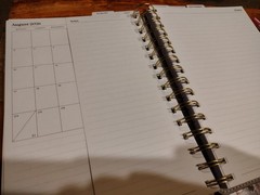 Citrine Planner academic year 26-27 Weekly/Monthly Spiral Faux Leather Planner