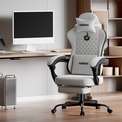 Gaming Chair with Massage Ergonomic PC Gaming Chair Computer Chair with Footrest