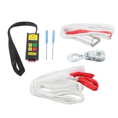 Mini Electric Hoist 1320lbs Crane Winch w/ Wireless Remote Control 1150W 110V