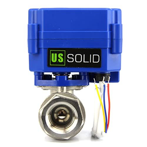U.S. Solid Motorized Ball Valve 3/4 inch Stainless Steel 9-24V AC/DC