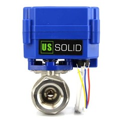 U.S. Solid Motorized Ball Valve 3/4 inch Stainless Steel 9-24V AC/DC