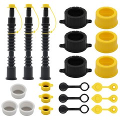 USA 3 Replacement Gas Can Spout Nozzle Vent Kit Plastic Gas Cans Old Style Cap