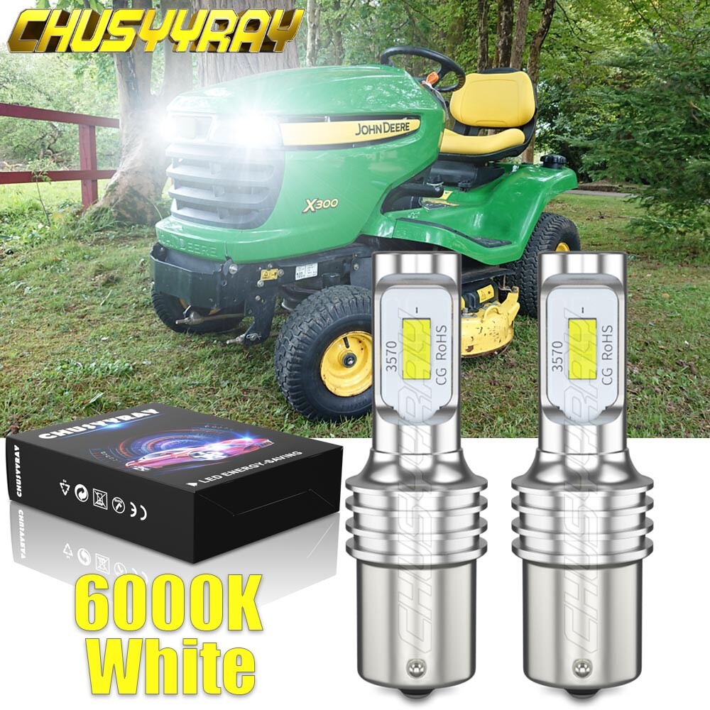 2 LED light bulbs For Deere x300 x304 x320 x340 x360 x500 x520 x534 x540 bulbs