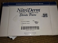 Nitriderm Sterile Nitrile Exam Gloves sz Small 50 Pairs? Powder-Free Non-Latex