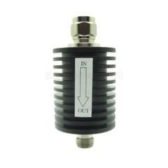 Round RF Coaxial Attenuator 5W-50W 1dB-50dB N Type Male to Female 3.0GHz 50 Ohm