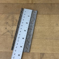 Antique Narrow Letterpress Newspaper Printing Plate Metal Print Block Column
