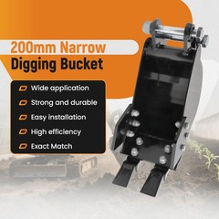 Narrow Trenching Bucket Direct Replacement For Mini Excavators Small Digger