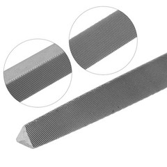12″ Second Cut High Carbon Hardened Steel Triangle Three Square File with Handle