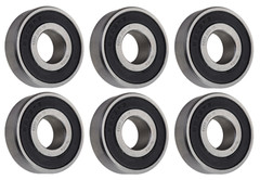(6 Each) 6203-2RS-16MM Sealed Radial Ball Bearing 16X40X12 SpinCo