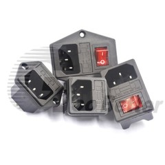 3 Pin IEC320 C14 Inlet Module Plug Fuse Switch Power Socket 10A 250V 3D Printer