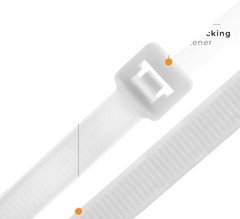 Versatile 8 Inch Black Cable Ties – 100 Pack, 18lb Strength for Ultimate Support