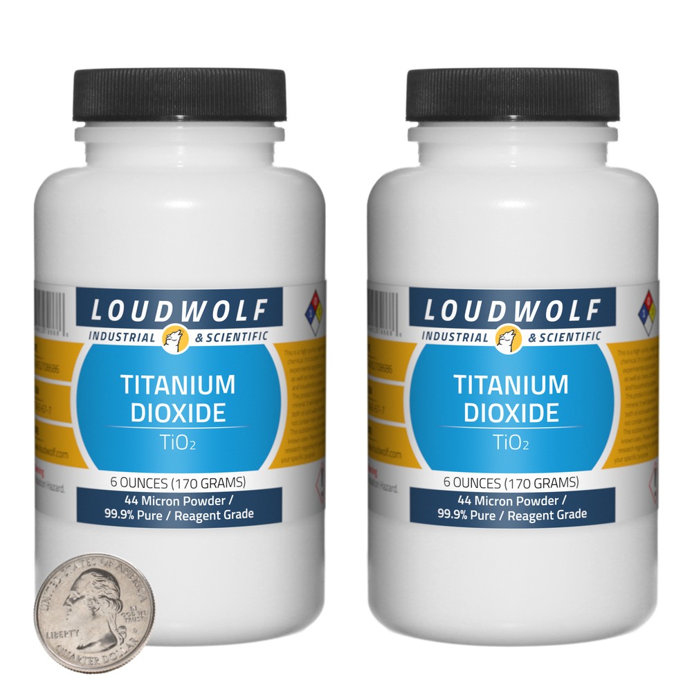Titanium Dioxide / Fine Powder / 12 Ounces / 99.9% Pure / SHIPS FAST FROM USA