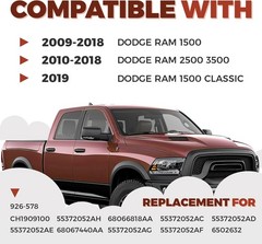 Tailgate Molding Cap Spoiler Compatible with 2009-2019 Dodge Ram 1500 2500 3500