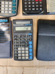 Lot Of 6 Calculators Vintage Retro